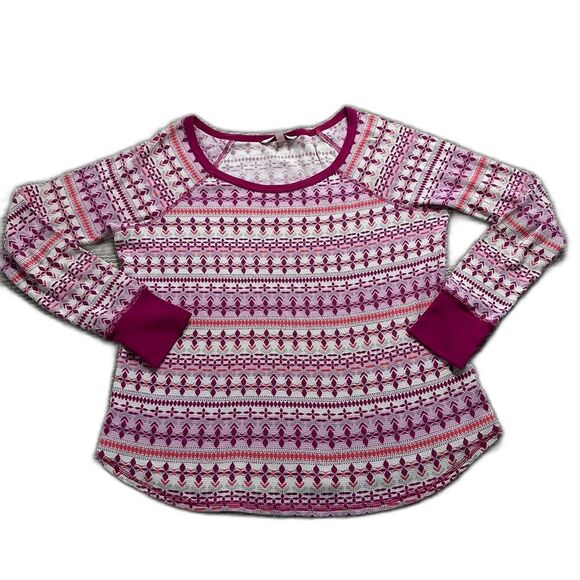 Y2k Victoria’s Secret Nordic Knit LONG SLEEVE Après-Ski Vintage Cozy Scandi - Picture 1 of 8